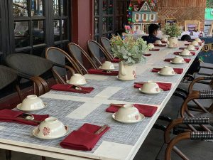 Không gian ngoài trời tổ chức tiệc liên hoan